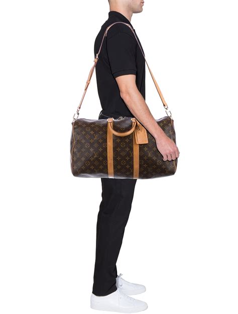 louis vuitton keepall 45 bandouliere damier ebene|lv monogram keepall 45 handbags.